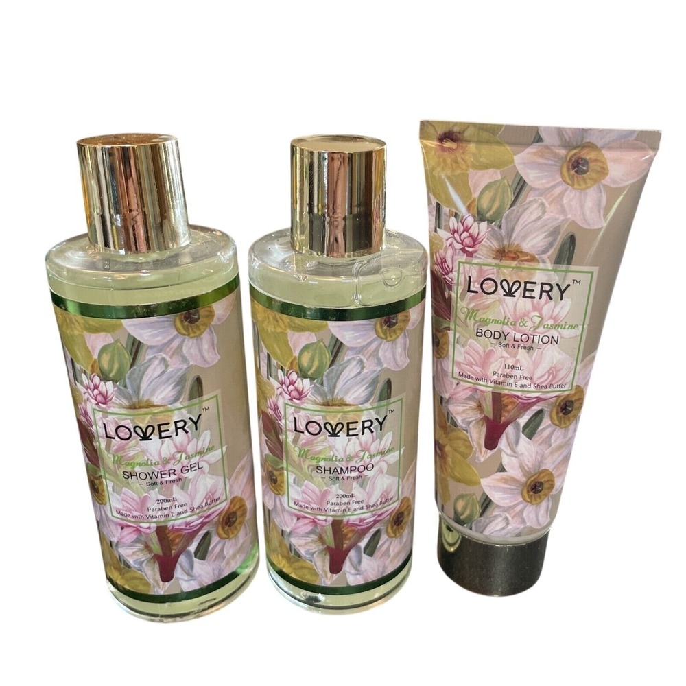 Lovery Shampoo Paraben Free Vitamin E & Shea Butter Shower Gel‎ And Body Lotion